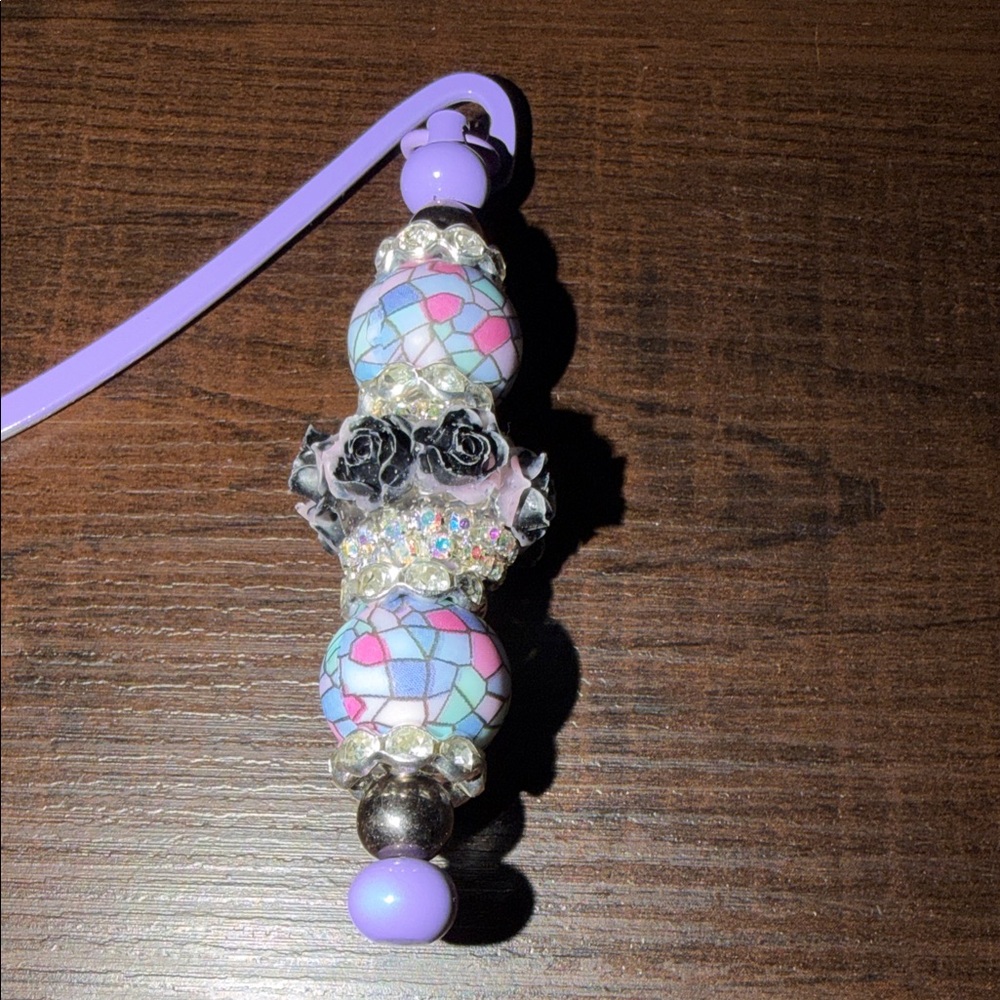 Custom Bookmark with Floral Accents